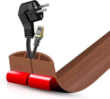 Floor Cord Cover Self Adhesive Cord Hider, 3.3FT Cable Management, Extension by DBHXXMB-HH