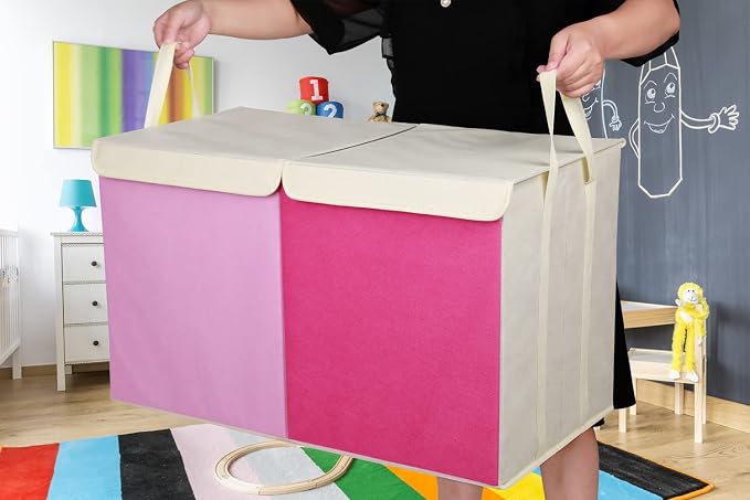 YOLOXO Toy Box Chest, Collapsible Sturdy Storage Bins - Image 6