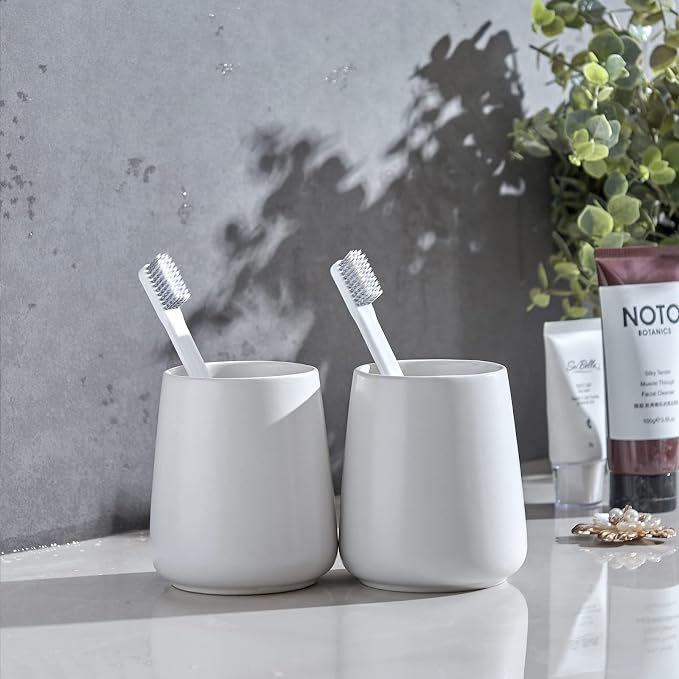 White Toothbrush Holder for Bathroom - Image 7
