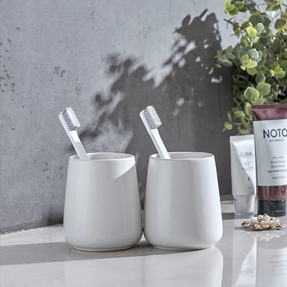 White Toothbrush Holder for Bathroom - Image 7