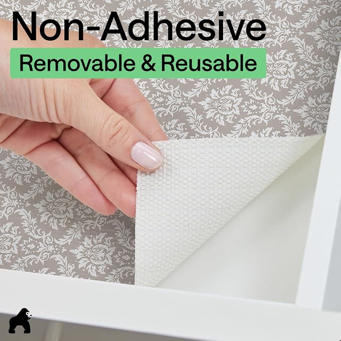 GORILLA GRIP DripGuard Shelf Liner, Non-Adhesive Drawer and Kitchen Cabinet - Image 7