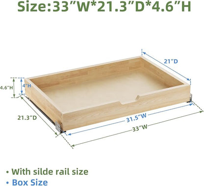 Pull Out Drawers for Cabinets, 31½” W x 21” D Soft Close Pull Out Cabinet - Image 3
