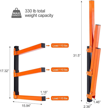 Ultrawall Wall Mount Wood Organizer and Lumber Storage Metal Rack - Image 3