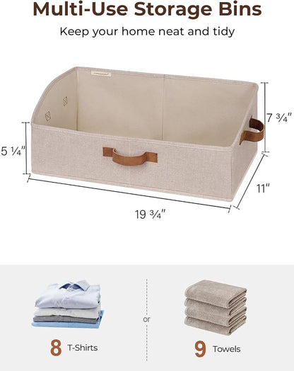 StorageWorks Closet Storage Bins, Trapezoid Organizer Box - Image 3