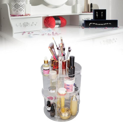 Makeup Organizer, 360 Degree Rotating Adjustable Large Capacity Jewelry Storage - Image 5
