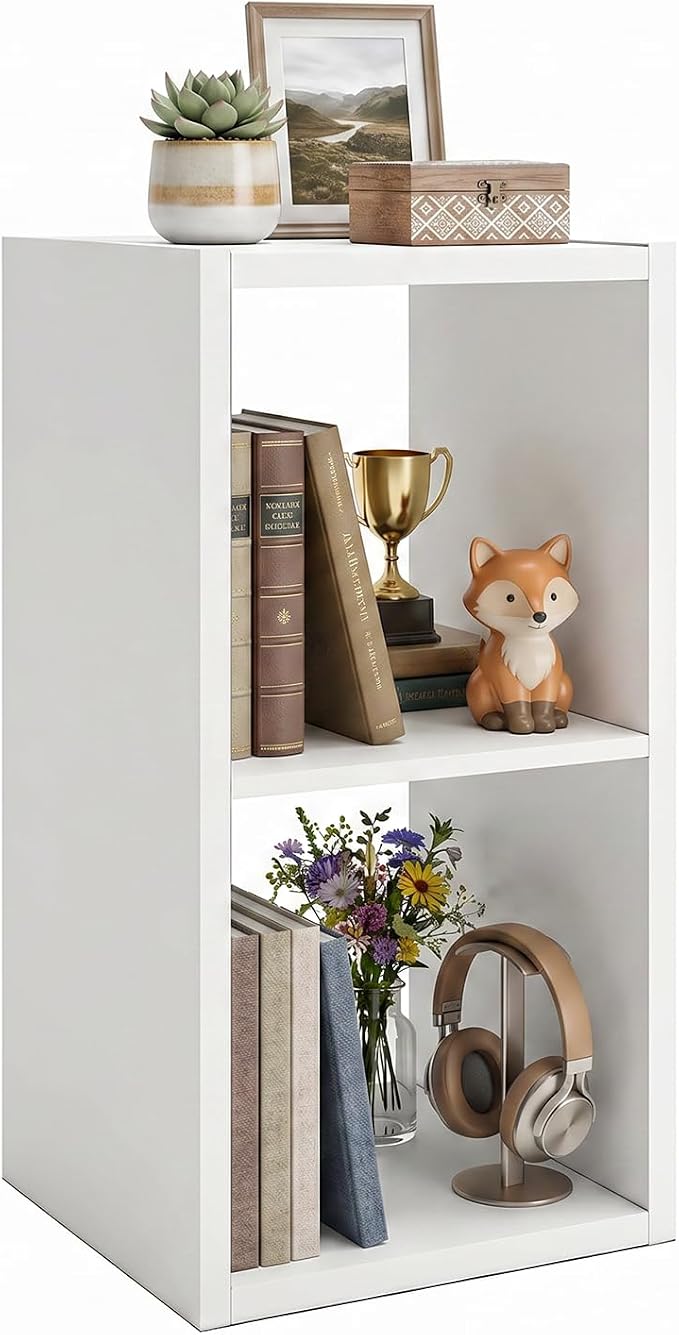 WannabeMyself【2026 Wooden Thick Frame 】 2 Cube Storage Organizer by WannabeMyself