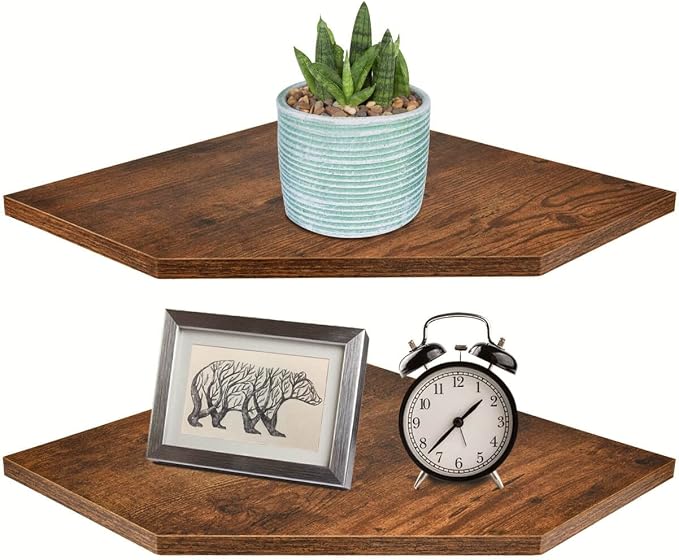 Corner Shelf Wall Mount, Cable Box, Game Console, Storage by Homode