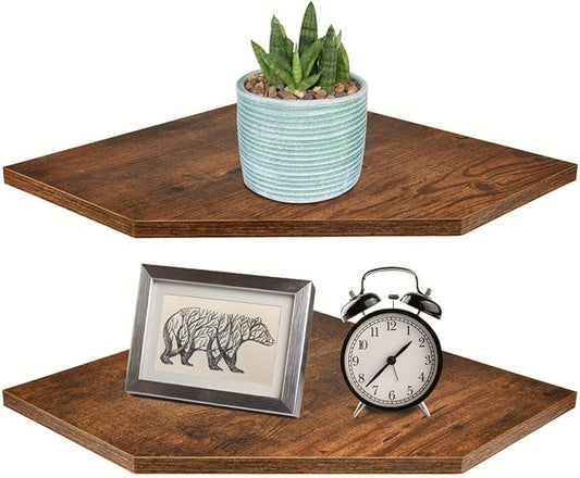 Corner Shelf Wall Mount, Cable Box, Game Console, Storage by Homode