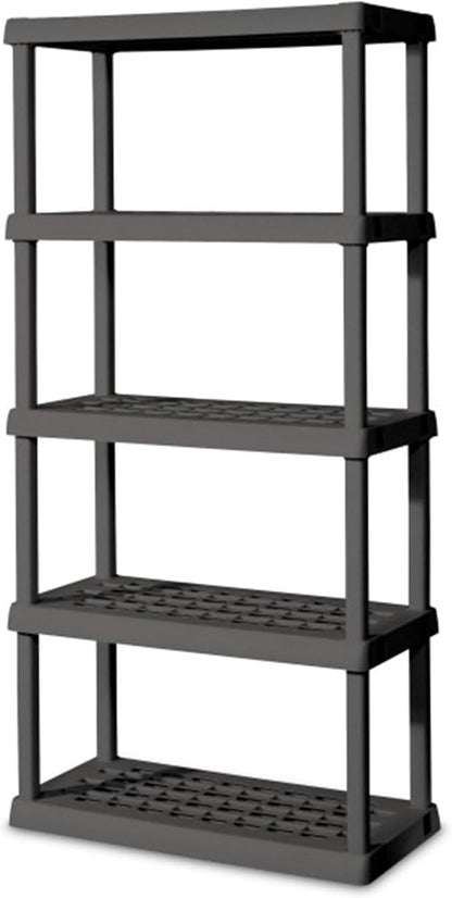 Sterilite 4-Pack 5 Shelf Unit, Heavy-Duty Shelving Storage Rack by Sterilite