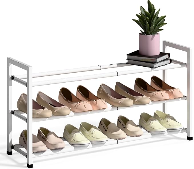 Bumusty 3-Tier Expandable Shoe Rack by Bumusty
