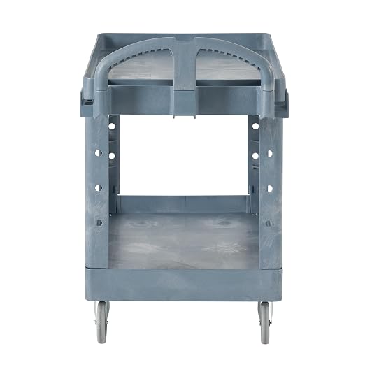 Rubbermaid Commercial Products BRUTE Heavy Duty 2-Shelf Utility/Service Cart - Image 4
