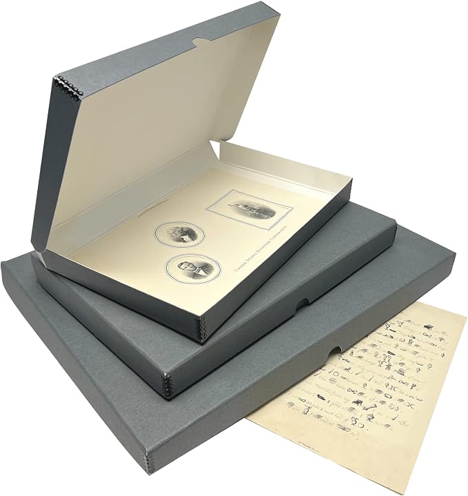 Lineco Clamshell Archival Storage Box, 11.5x14.5x1.75 Inch, Organize and Store - Image 6