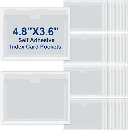 Chinco 30 Pcs Self Adhesive Pockets, Bin Labels by Chinco