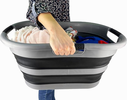 SAMMART 40L Collapsible Plastic Laundry Basket - Image 7