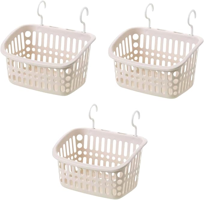 3PCS Plastic Hanging Baskets for Shower, Organizer by Doitxue