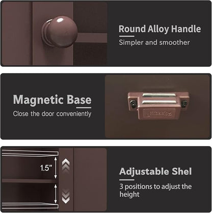 TaoHFE Brown Medicine Cabinets, Bathroom Wall Cabinet - Image 7
