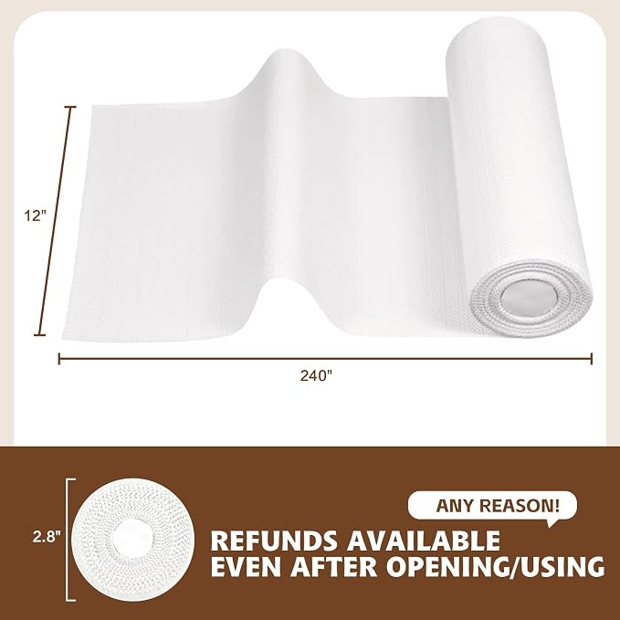 Shelf Liners for Kitchen Cabinets 23.6in x 39.37FT, Non Adhesive Drawer Liner - Image 3
