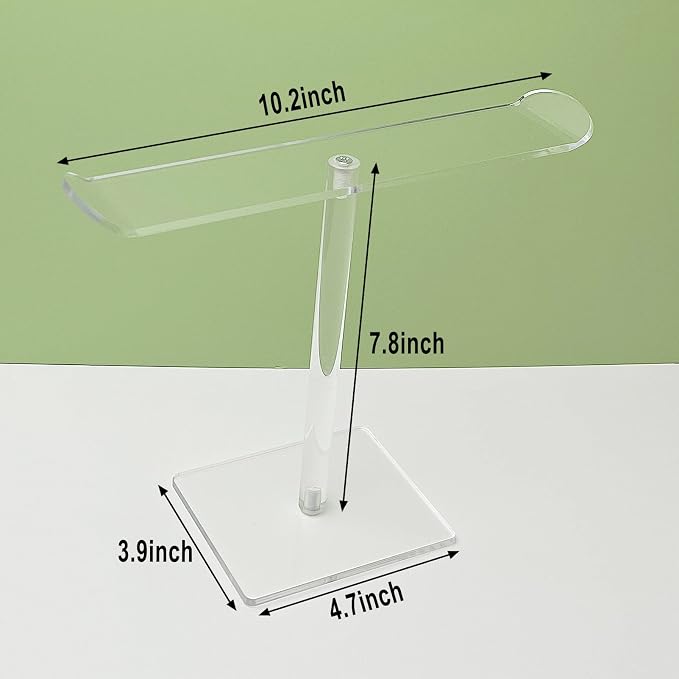 Bigfety Acrylic Headband Holder, 2 Pack Clear Headband Organizer Stand - Image 3