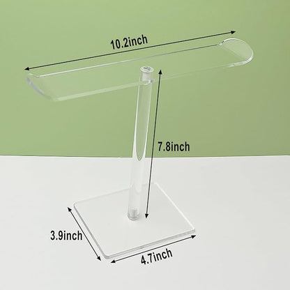 Bigfety Acrylic Headband Holder, 2 Pack Clear Headband Organizer Stand - Image 3