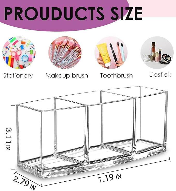 AKOAK 1 Pack Makeup Brush Holder Organizer, Great Desk Storage - Image 9