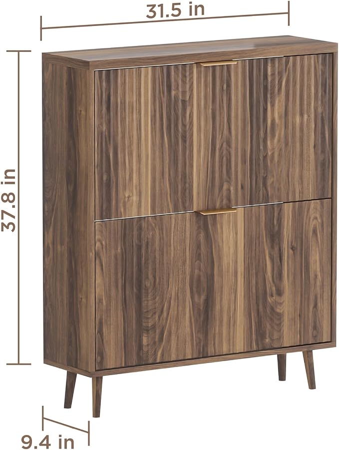 Shoe Cabinet Storage, Modern Freestanding Organizer - Image 2