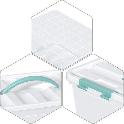 Ramddy 6-Pack 14 Quart Plastic Storage Bin - Image 4