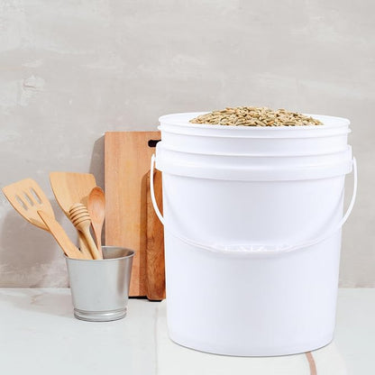 7 Gallon White Plastic Pail - Image 7
