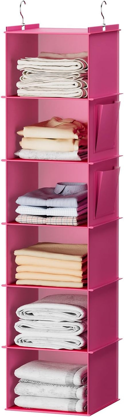 YOUDENOVA Hanging Closet Organizer, Closet Hanging Storage Shelves by YOUDENOVA