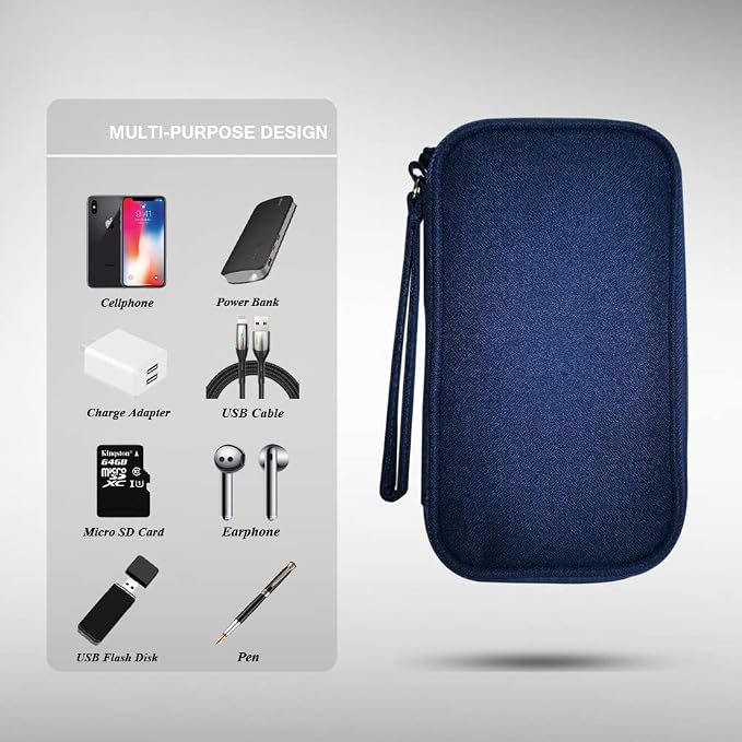 Electronics Organizer Bag Pouch Cable Charger Case Travel Shockproof Cord - Image 4