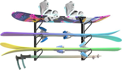 UNITEDPOWER Ski Storage Rack, Wall Mounted Snowboard Organizer Shelf, Wall by UNITEDTOOLSUNITEDPOWER