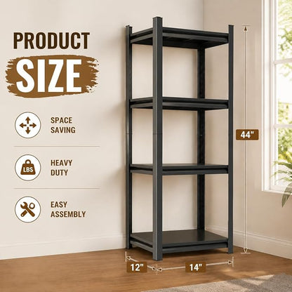 PRESTELION Garage Shelving 4-Tier Metal Storage Shelving Unit, 2000 LBS - Image 3