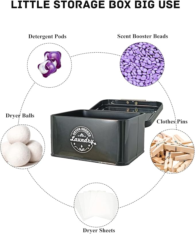 SACREDAY Dryer Sheet Holder Container - Image 7