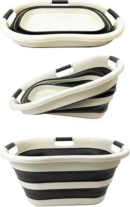 SAMMART 40L Collapsible Plastic Laundry Basket - Image 6