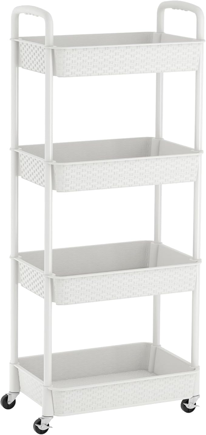 MOYIPIN 4-Tier Plastic Rolling Utility Cart - Image 7