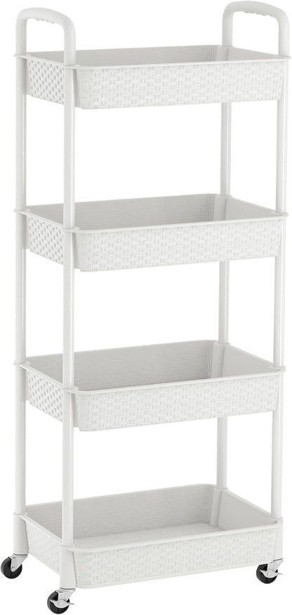 MOYIPIN 4-Tier Plastic Rolling Utility Cart - Image 7