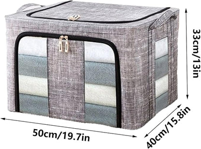 Storage Bins for Clothes, 66L Waterproof Stackable Bag, Large Clothes Storage - Image 5