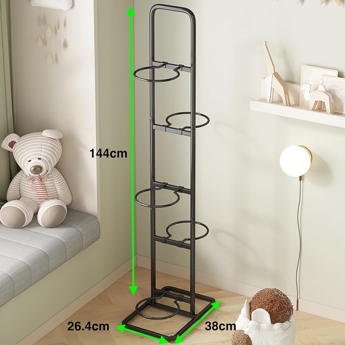 Vertical Ball Rack -basketball rack- Durable Carbon Steel Storage - Image 2