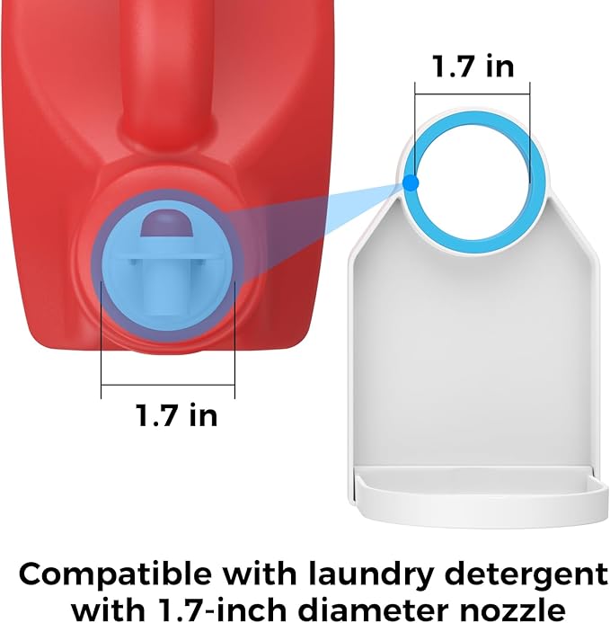 Laundry Detergent Dispenser Cup Holder & Nozzle Force-Saving Switch, Soap - Image 4