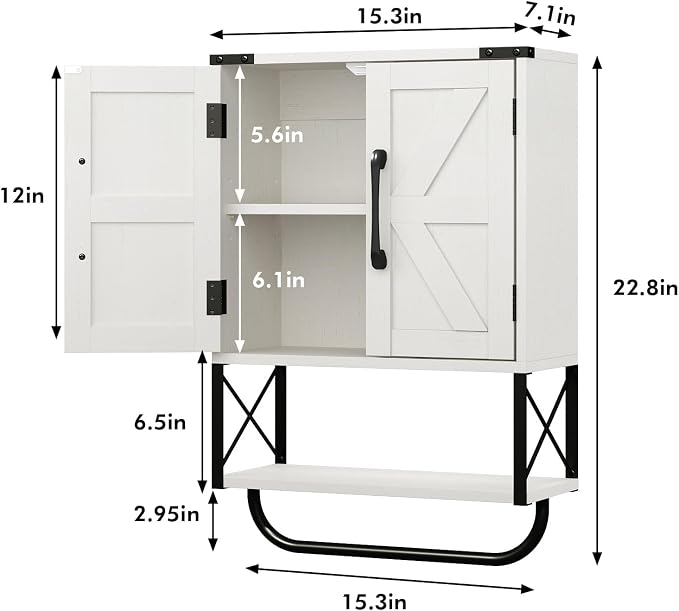 RUSTOWN Farmhouse Medicine Cabinet - Image 3