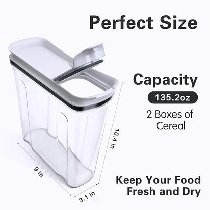 FreshKeeper Cereal Containers Storage Set, Airtight Food Storage Container - Image 8