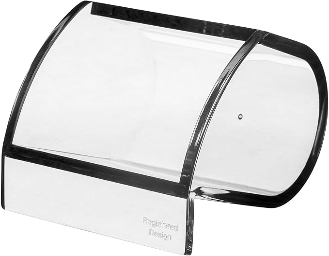 Kantek Clear Acrylic Paper Clip Holder, Angled Open Design, 3.1" x 3.3" x 2.6" - Image 2