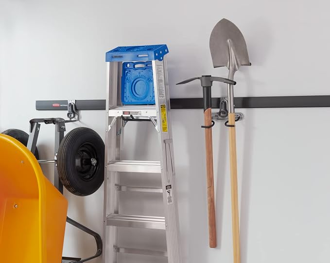 Rubbermaid Fasttrack Ladder Hook Garage Wall/Ladder Hanger Wall Mount and Heavy - Image 7