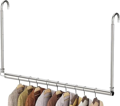 Hanging Closet Rod, Adjustable Height & Width Closet Rods by Tiemlet