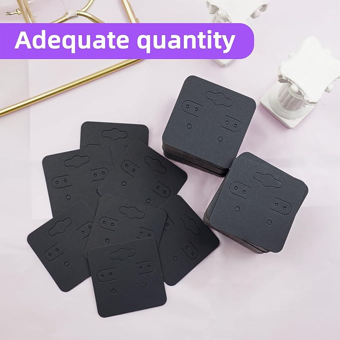 hitsuki Black Earring Cards for Selling Jewelry Earring Display Cards - Image 6