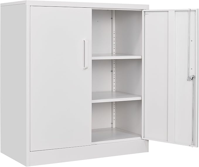 SISESOL White Metal Storage Cabinet by SISESOL