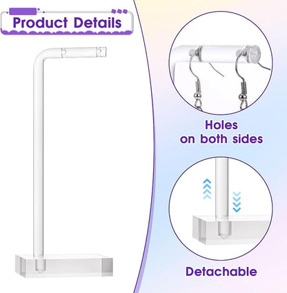Xthrotsenk 3Pcs Acrylic Earring Display Holder Clear Jewelry Stand Earring - Image 3