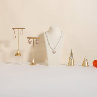 GemeShou Single Gold Earring T bar Stand, Metal earring display holder - Image 7