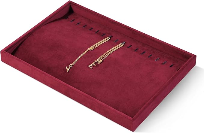 Velvet Jewelry Display Tray For Bracelet Pendant Necklace, Drawer Insert - Image 4