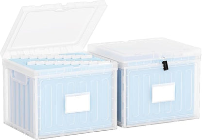 Oterri Plastic File Box with Lid by Oterri