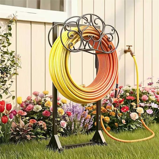 Garden Hose Holder Heavy-Duty Freestanding Water Hose Holder Holds 160Ft Hoses by Unknown